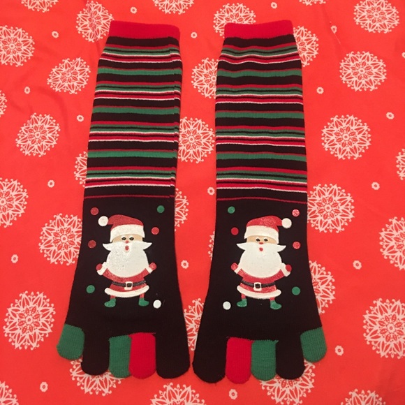 NWOT SANTA TOE SOCKS - Picture 1 of 10